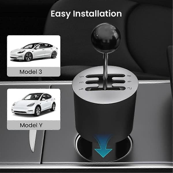 Til kopholder gearskifter legetøj, til Model 3 Model Y kopholder, til ideel sjov til Model Y tilbehør