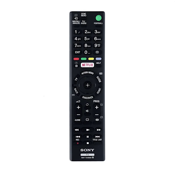 En universell fjärrkontroll för Sony Smart TV, som stöder olika TV-format inklusive LCD, LED, OLED och UHD.