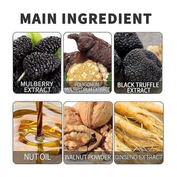 Frugtfarvecreme planteekstraktfarve med kam Brown black