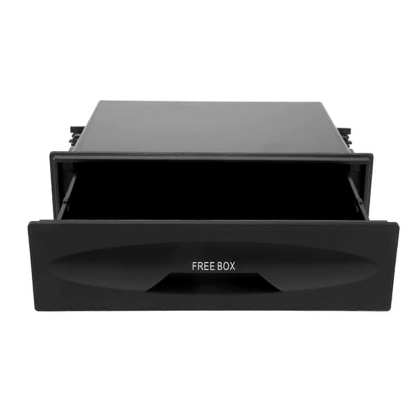 Universal Bilförvaringslåda -38 Enkellagers Auto Single Din Dash Radio Installationsficka-kit 177x5