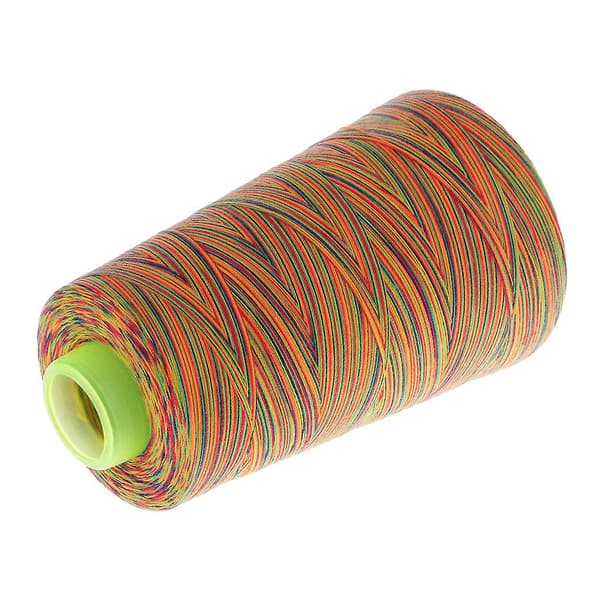 5x spole regnbue polyester symaskin sytråd allsidig