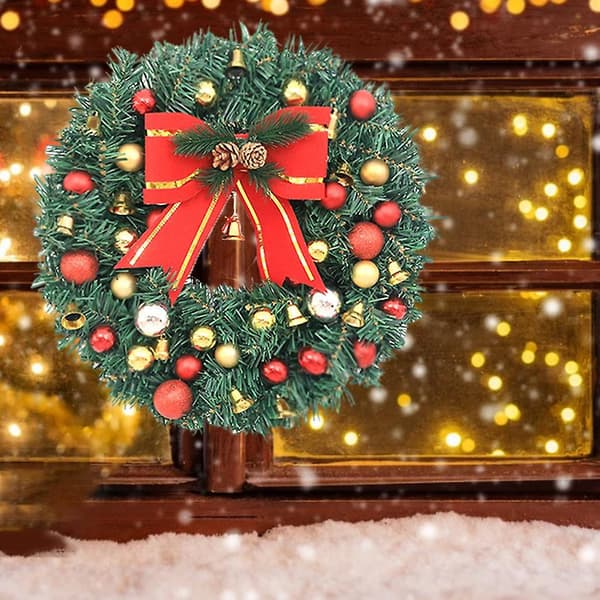 Kunstig julekrans med LED-lys Diameter:30cm+Diameter:40cm