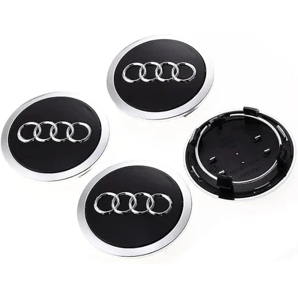 Audi centerkapsel 60mm 4-pak grey