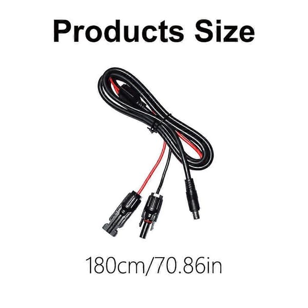 Solpanel ladekabel 8 mm adapter solcellekabel til kraftværker