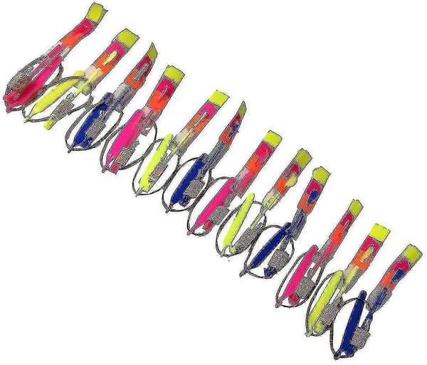 48 stk LED Lys Pil Rakett Helikopter Flygende Leke - Festlig Gave Elastisk