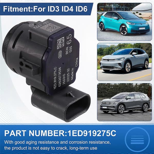 4 stk. ryggeradar parkeringsradarsensor 1ED919275C for ID3 ID4 ID6