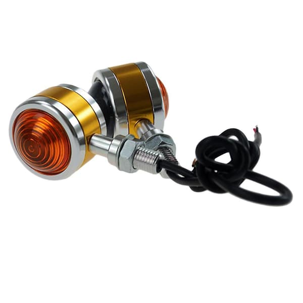 Universal Motorcykel Blinklys Indikator LED-lys Brugerdefineret Gul