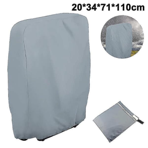 Skyddande överdrag, fällstolsskydd, trädgårdsmöbler, UV-skydd - B 71 * H 110 cm - grå