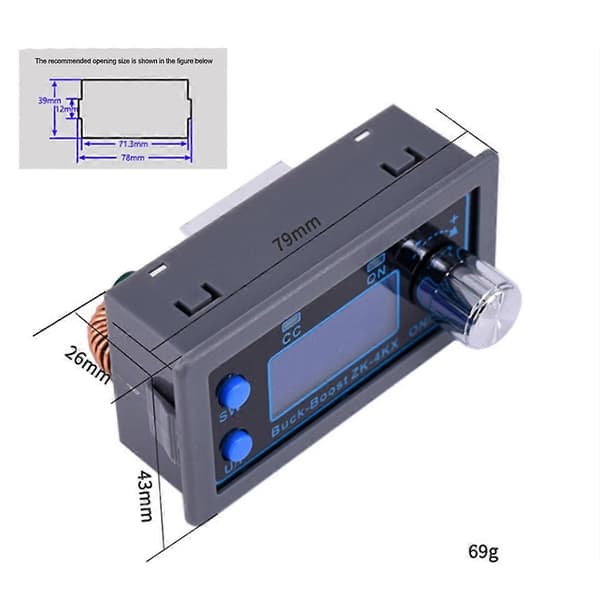 DC DC Boost Converter CC CV 0.5-30V 4A 5V 6V 12V 24V Strømmodul Justerbar Regulert Laboratorium P