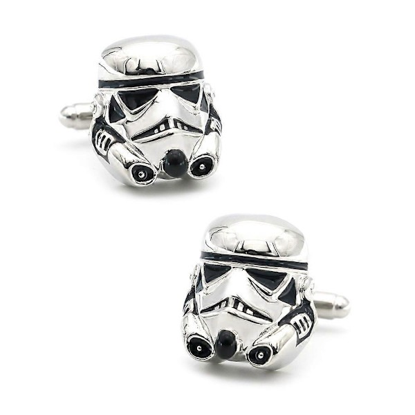 Star Wars Stormtrooper Manschettknappar i silverfärgad zinklegering