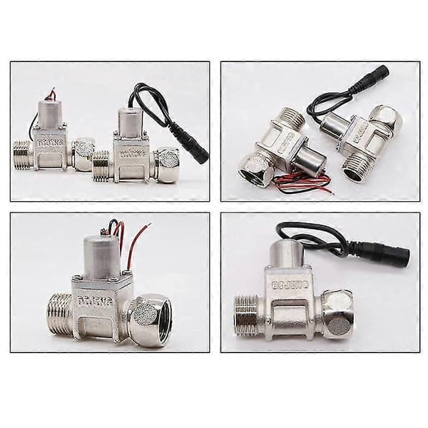 Solenoidventil 1/2 tommer DC4.5V Vannkontroll - Vanntett linje