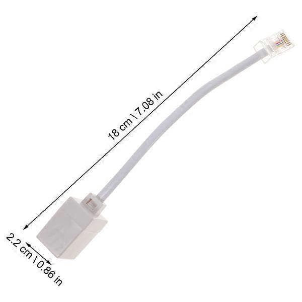 2 kpl RJ11-RJ45-sovitin puhelin-Ethernet-sovitin puhelin-Ethernet-kaapeli