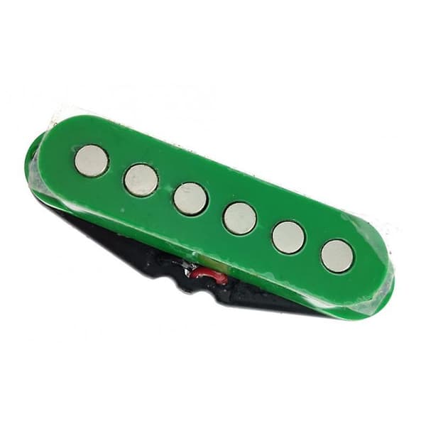 Single Coil Pickup Keramisk Magnet Pickup Tillbehör till Elgitarr Grön