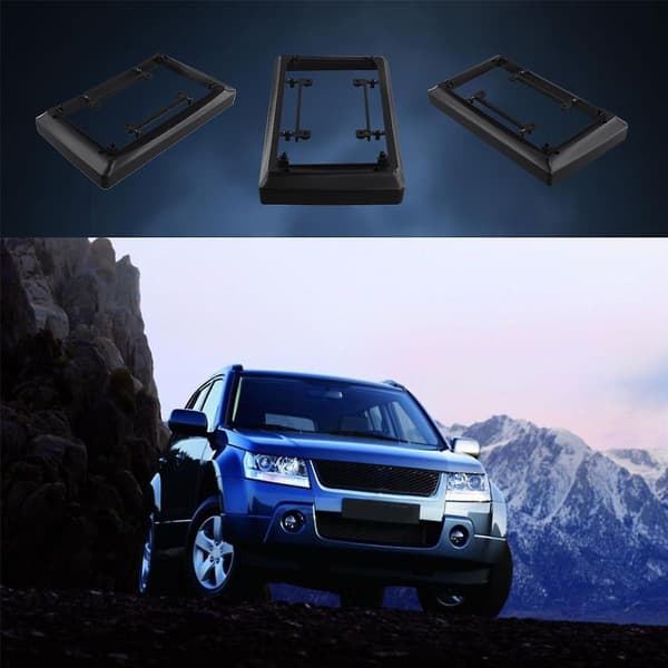 9 tums bilradiofasadpanel för Grand Vitara 1998-2006 Dash Kit Install Facia Console Bezel Adapter Plate Trim