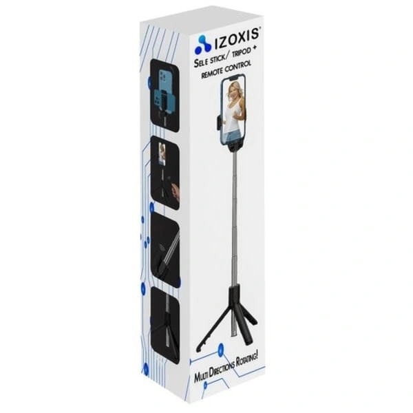 Selfie Stick Bluetooth til Android, Udtrækkelig Bærbar Trådløs Selfie Stick Stativ, Sort
