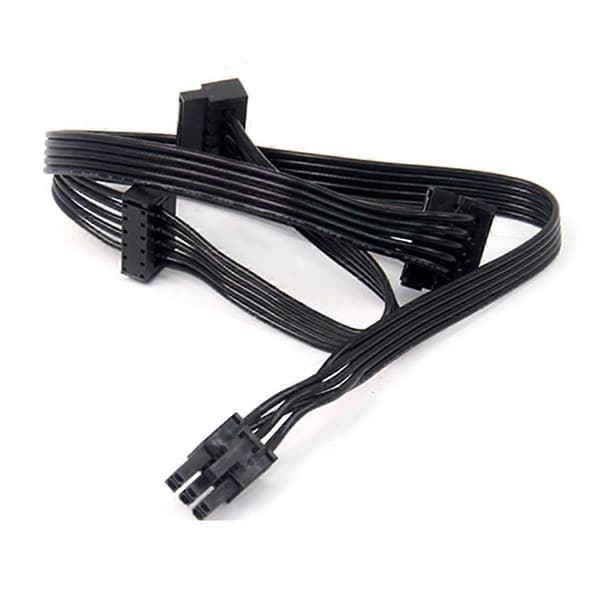 1 kpl GPU PCI Express 6-nastainen uros 1 - 3 SATA SSD -virtajohto