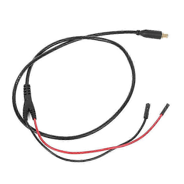 Testkabel Jumper Wire-stik med 2 mm testhook rød sort åbning til oscilloskoper