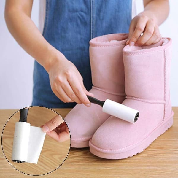 Mini bärbara luddrullar, rivbara klibbiga luddrullar för damm, tar bort kläder, husdjurshår