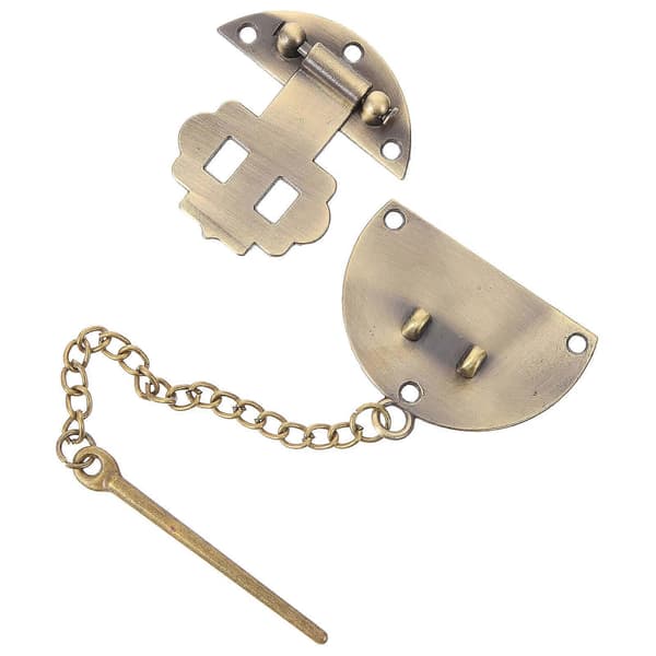 Retro smyckeskrin gångjärn metall hasp spänne dekorativ presentask lås 1-pack