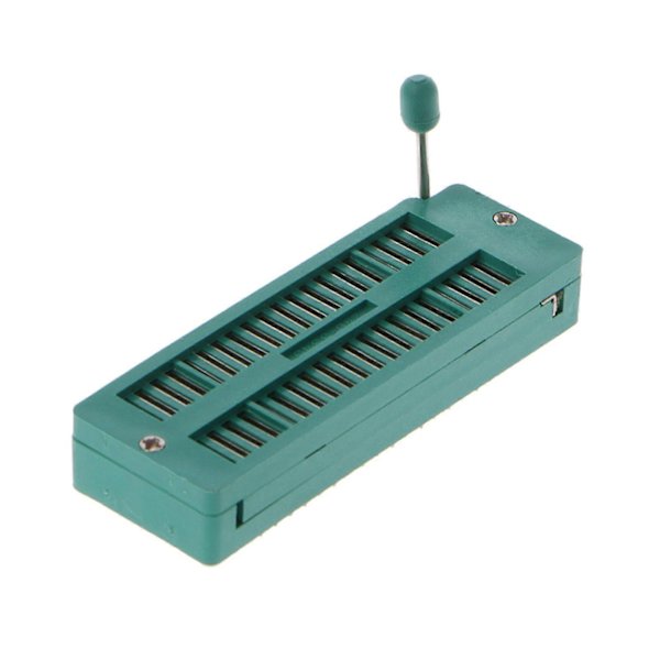 16 20 24 28 40 P Pin 2.54MM Grön DIP Test Universal ZIF IC Sockel Svetsningstyp Grön