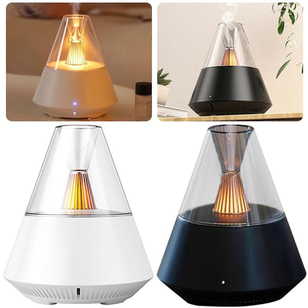 Aromas Diffuser med Fjärrkontroll Multifunktionell Doftoljerumsdiffusor för Rum Spa Black