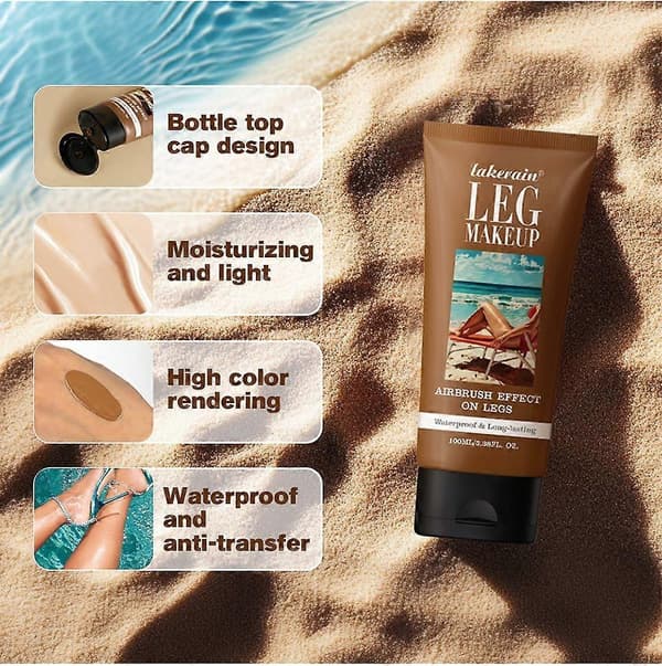 Benmakeup Vanntett Ingen Overføring, Kroppsdekning Perfektor, Full Dekning Concealer Benmakeup Kremfoundation, Kropp og Ben Dekk Makeup for Ta K3