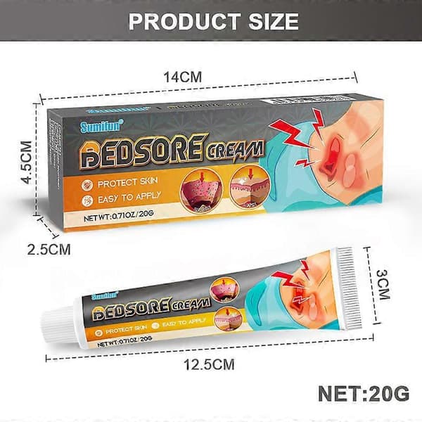 1-5X Sengecreme Sengesår Salve Sengesår Hurtig Sår Decubitus Ulcus Behandling Til Hurtig Sårreparation 20g 1PCS