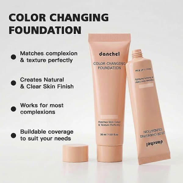 Fargeendrende Foundation, Naturlig Matt Hydrerende Sminke (30ml) B