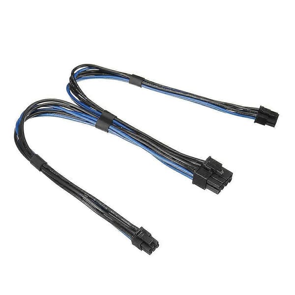 Dobbelt Mini 6-benet til 8-benet PCI Express-videokort strømadapterkabel til Mac Pro Tower / Power Mac G5