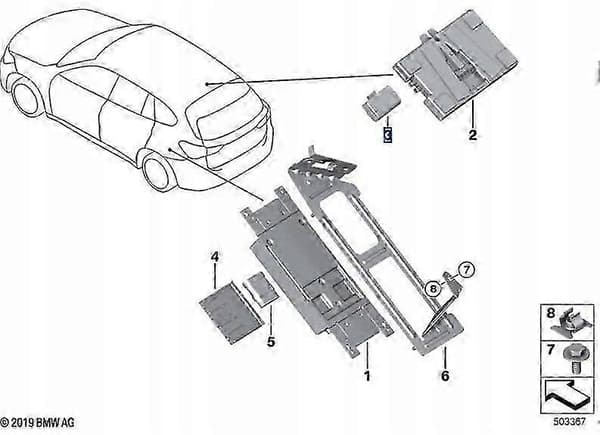 Telematikbatteri til BMW 84102447710