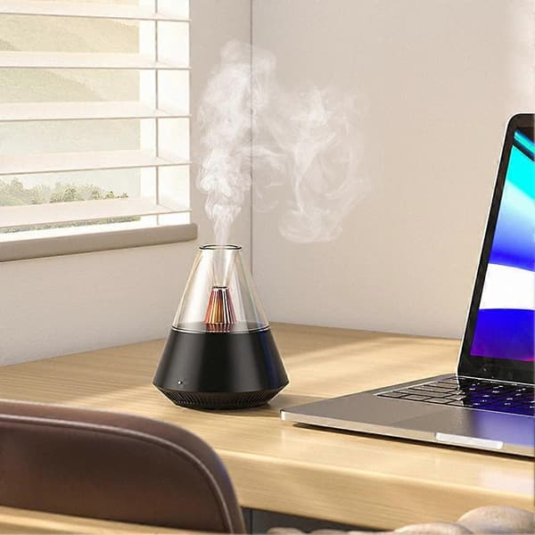 Aromas Diffuser med fjernkontroll Multifunksjonell duftoljediffuser for romspa White