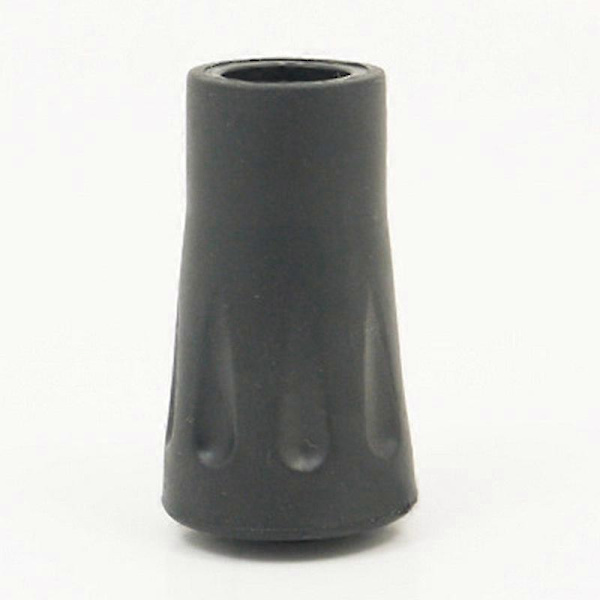 4-pak - Gummifødder til vandrestave 11mm / Trekkingstave Sort