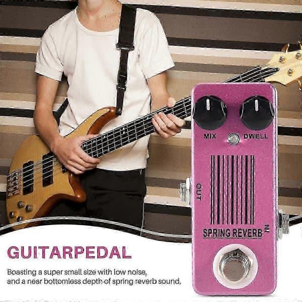MOSKY MP-51 Spring Reverb Mini Single Guitar Effect Pedal True Bypass Guitar Dele & Tilbehør