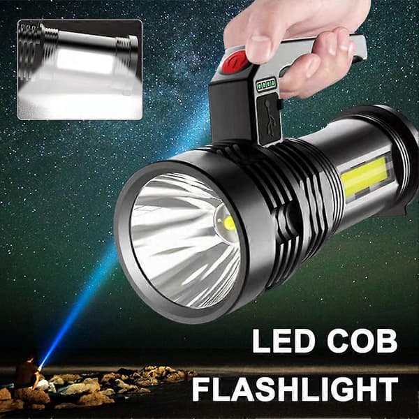 LED COB med sidelys Alsidig LED håndholdt lampe til husholdningsbrug