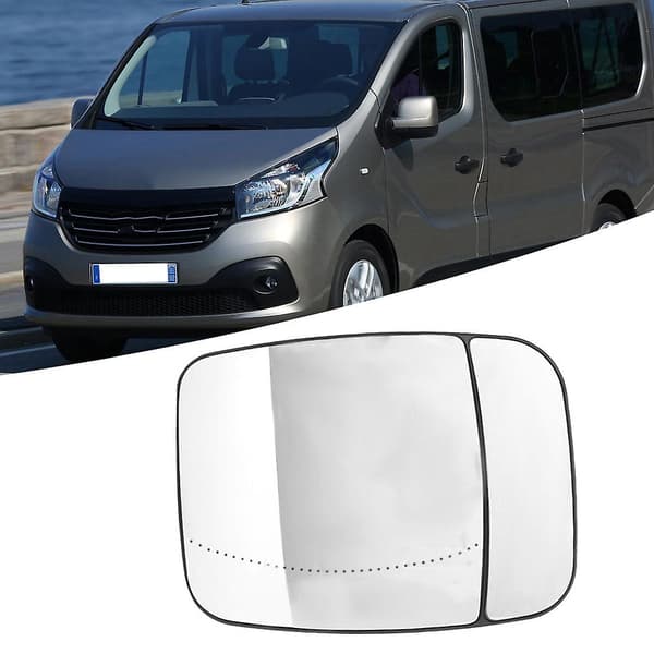 Elektrisk uppvärmd sidospegelglas för Renault Trafic vänster dörr