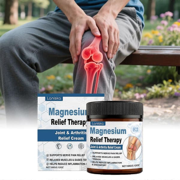 Magnesium lindringsterapi ledd- og leddgiktkrem, magnesium smertelindrende beinkrem, 2025 ny oppgradert leddkrem, magnesium leddlindrende gel 2PCS