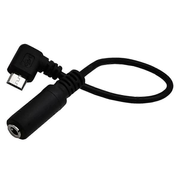 Micro USB Jack til 3,5 mm hovedtelefonadapterstik lydkabel 15 cm