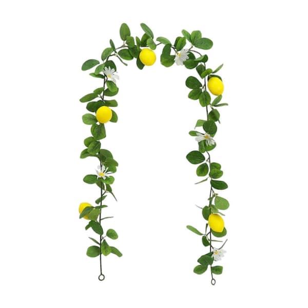 3x Kunstig Sitronkrans med Blomster Jubileumskappe