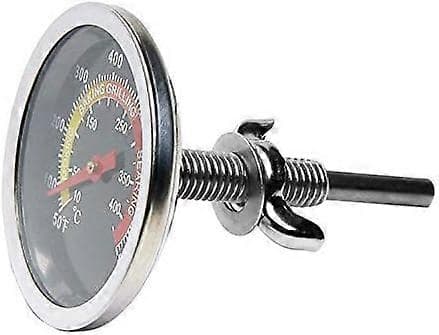 6 cm udendørs grillrygertermometer i rustfrit stål, grillrygertermometer, grillreservedele til grillmadlavning