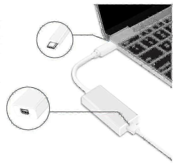 1x Typ C till Thunderbolt 2 Adapterkabel för Vissa Märken