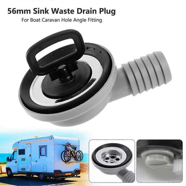 56 mm 2,2 tums diskbänksavloppsplugg hålvinkelkoppling