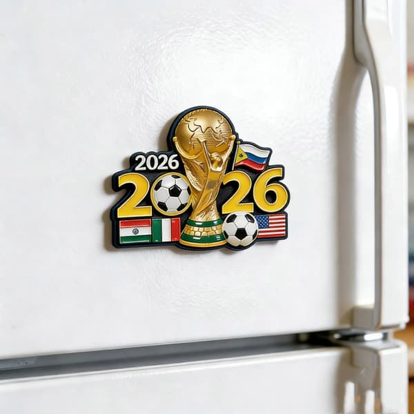 Køleskabsmagneter med tema fra VM 2026, samlerobjekt-souvenirmagneter til fodboldfans A