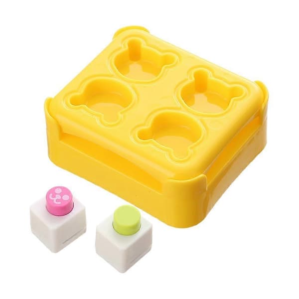 Mini Bjørn Plast Risbold Form DIY Prægning Kreativ Mini Bento Bager