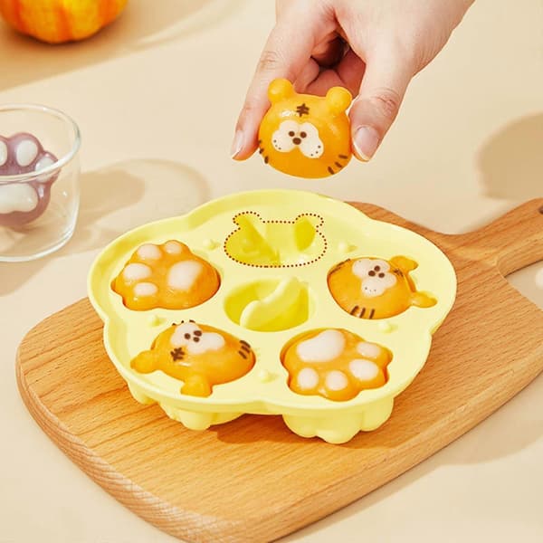 2025 Seneste Model Silikoneforme Dejlige Tigerformede Brødforme Fondant
