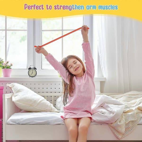 6 stk. elastiske sensoriske fidget-leker, fargerike elastiske nuddelstrenger for å lindre stress