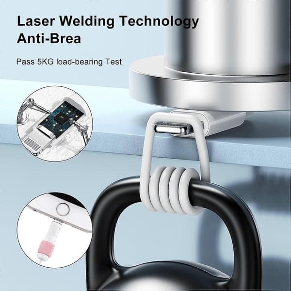3 meter iPhone-lader, [Apple-sertifisert] Lang Apple-ladekabel, 3 meter original Lightning til USB-kabel, 3 meter iPhone-ladekabel for iPhone 14