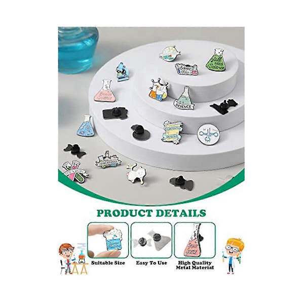20 kpl Hoitaja Emali Pins Set Tiede Rintaneula Pins Söpö Sarjakuva Reversimerkki Pins Merkit Lääkäri Emali Pin