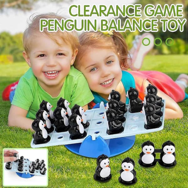 Puzzle Penguin Crossing -tasapainopeli, vanhempi-lapsi interaktiivinen lautapeli, loma