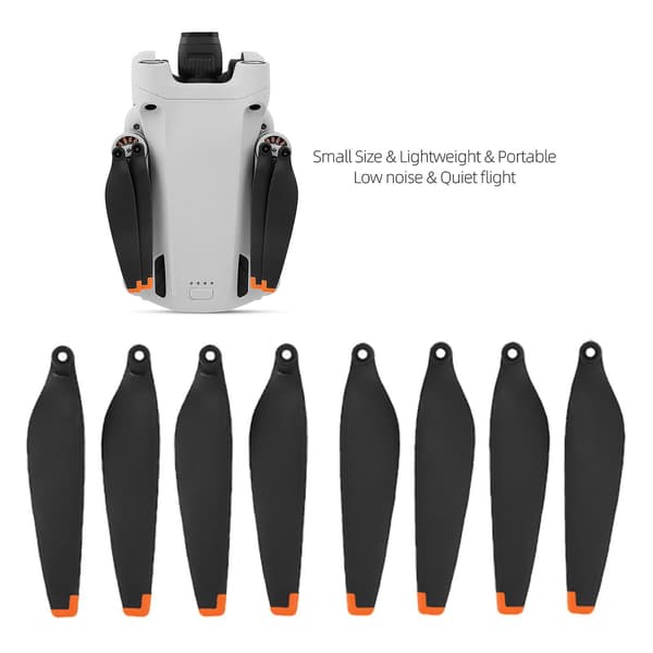 8 stk. dronepropelblade til 6030F dronetilbehør til 6030 F-blad dobbeltsidet orange