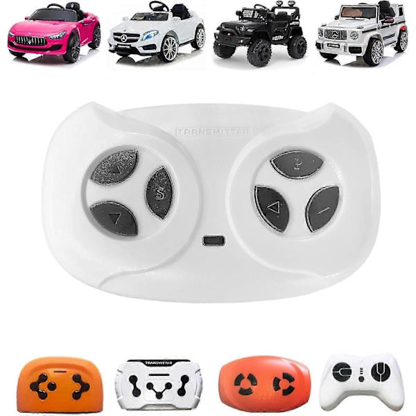 SBSG JR1602FCC 2.4G Bluetooth Fjärrkontroll för Elbilar, JR1839FCC Vit Fjärrsändare för Elektrisk Bil Leksaksbil JR1603,JR1810,JR1958,JR1